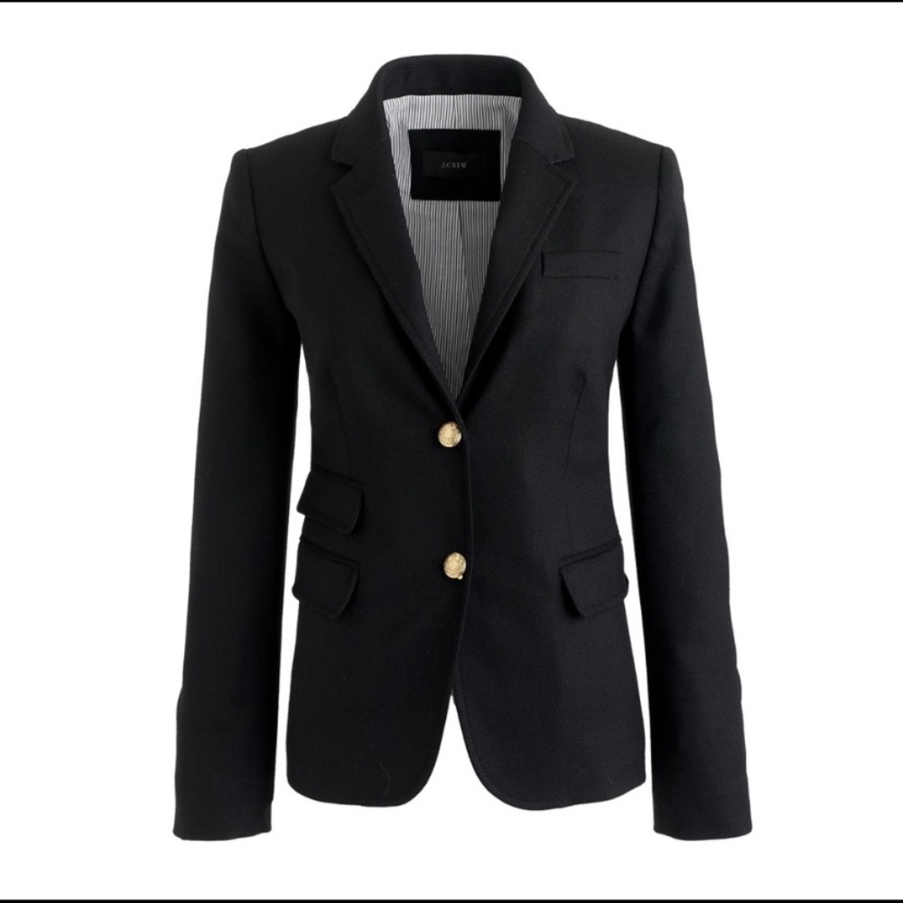 J Crew schoolboy blazer black size 2